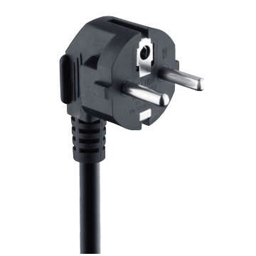 Euroepan type Schuko Waterproof plug with cable power cord for home appliance